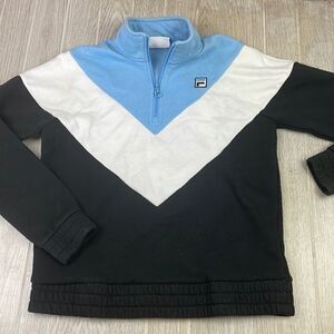 Fila. Women's 1/4 Zip Pullover color block sweatshirt. Small